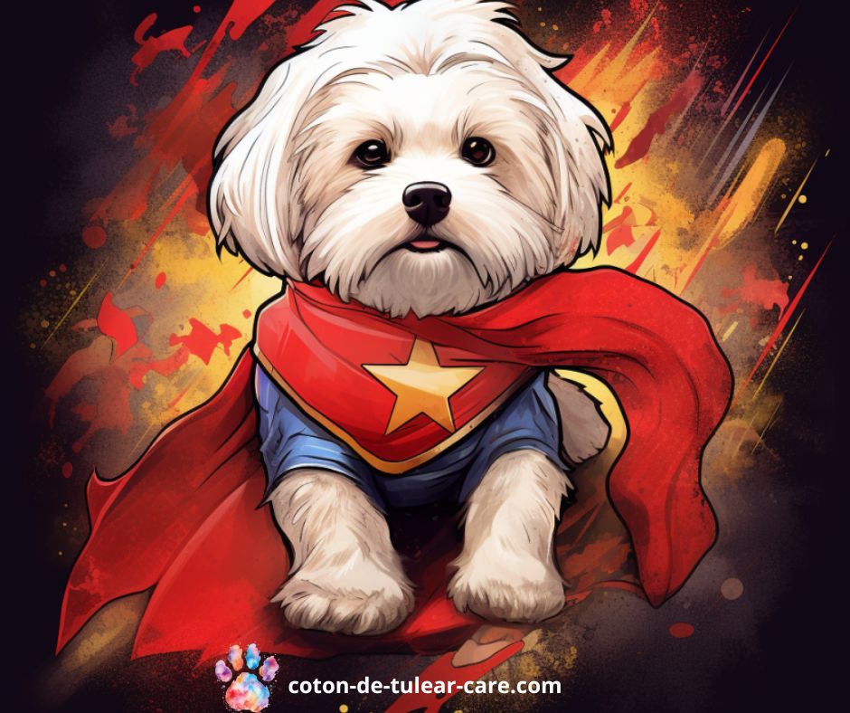 Coton de Tulear superhero: Solutions to all your Coton de Tulear problems, such as grooming, barking, chewing, potty training, traveling, and much more