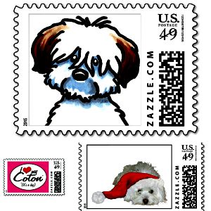 coton de tulear postage stamps