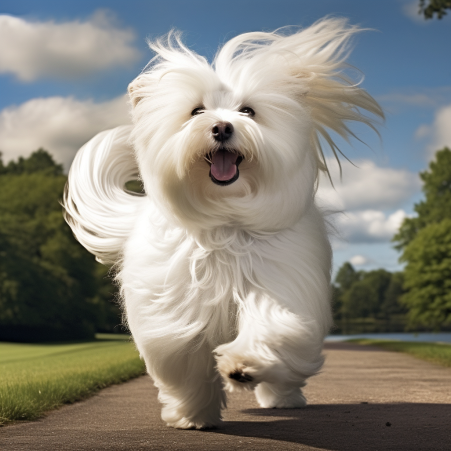 Coton de Tulear with long coat