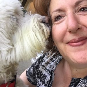 Me and my coton de tulear, Luc