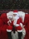 Spanky visits Santa