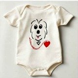 coton de tulear baby bodysuit