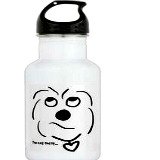 coton de tulear water bottle