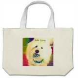 coton de tulear tote bag