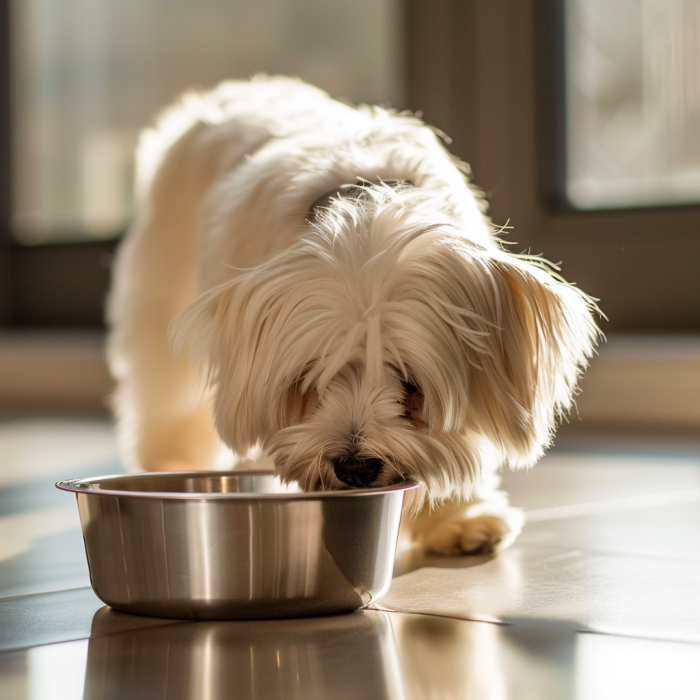 stainless steel dog food bowl