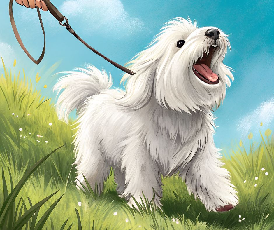 coton de Tulear leash walking reactivity